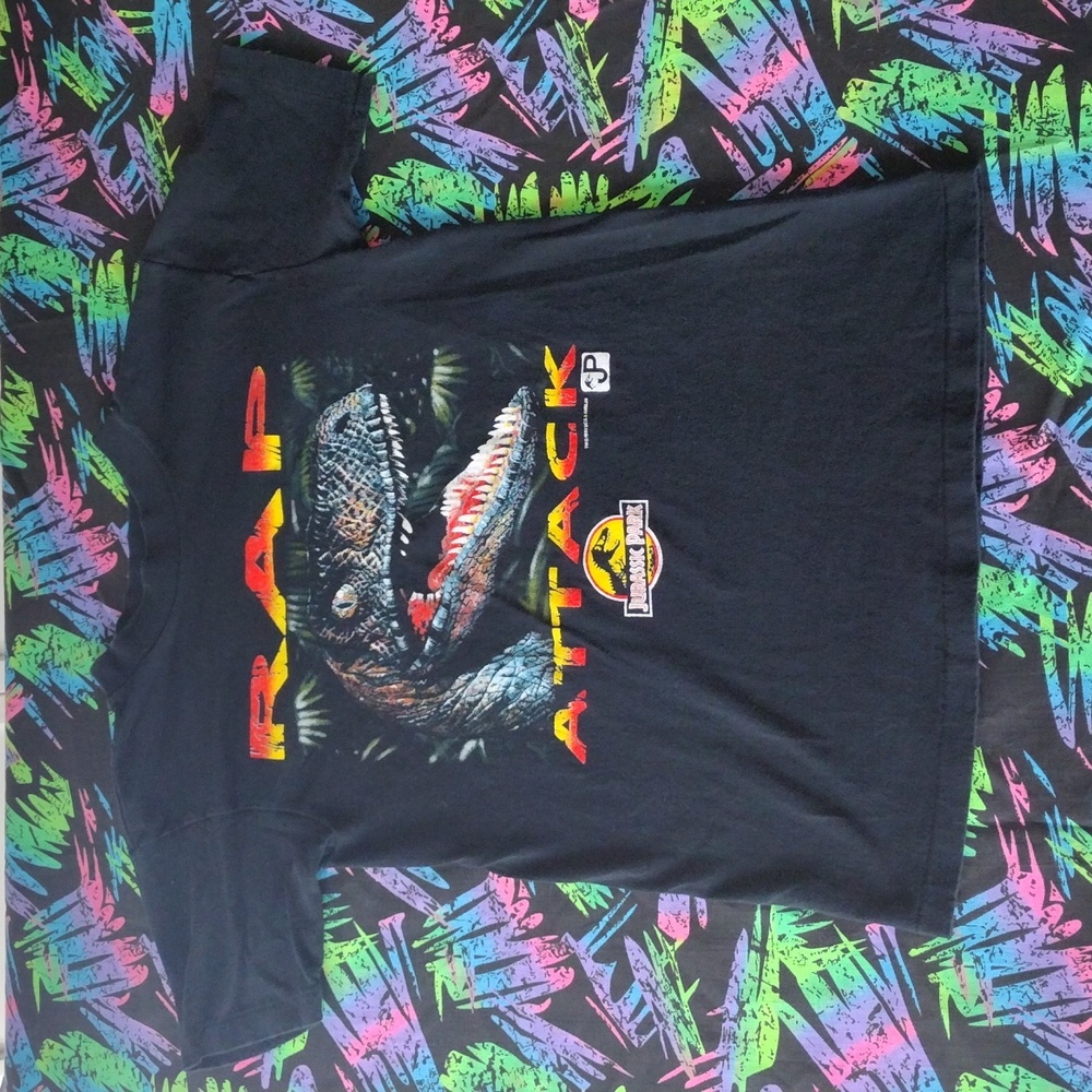 VTG 1993 Jurassic Park Rap Attack T-Shirt